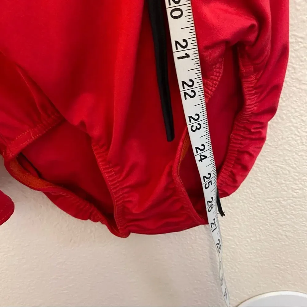 Kelle dance solo costume red asymmetric one sleeve musical theater jazz Teen SA